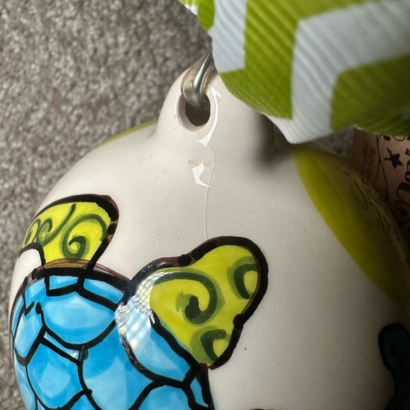 NWT Glory Haus sea turtle ball ornament with Ethan customization - Picture 13 of 13